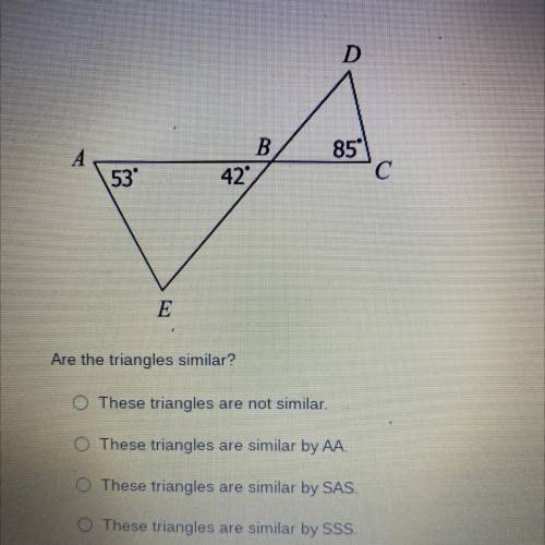 Are the triangle similar