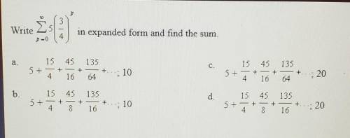 Write this in expanded form and find the sum.