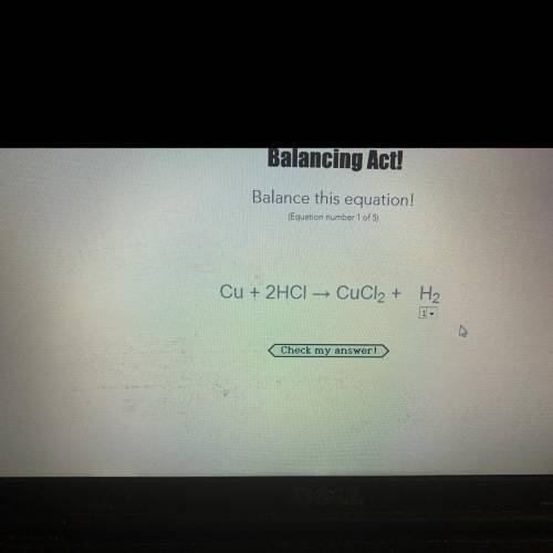 Balance this chemical equations
