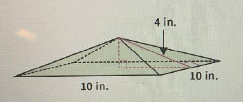 ANSWER FAST ILL GIVE BRAINLIEST!!

Find the surface area of the pyramid to the nearest whole numbe