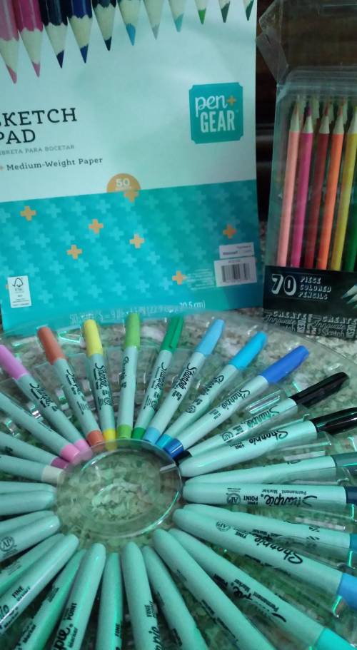 Artist give ideas to what to draw, I have a drawling book ready and color pencils and sharpies (im