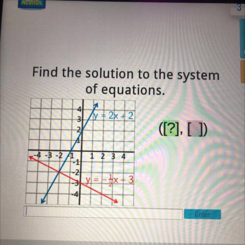 Find the solution to the system of equations