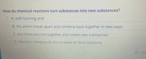 How do chemical reactions turn substances into new substances?

help! how do chemical reactions tu