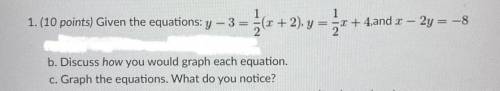 Need help with algebra 1 assignment. i already have the first two equations for b. just need the la