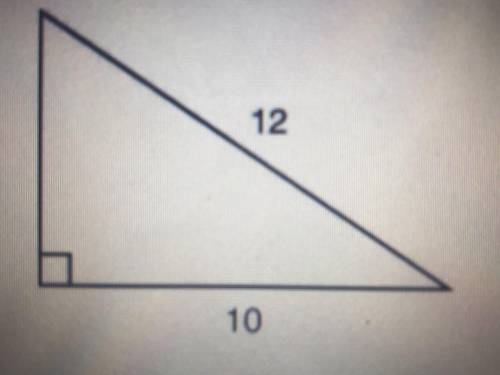 What is the length of the unlabeled side of this triangle ?
A) 2
B) 44
C) 134
D) 4