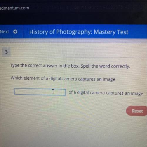 Which element of a digital camera captures an image