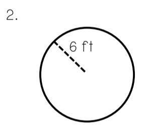 HELP!!!
Given this circle what is the appropriate radius, diameter, circumference?