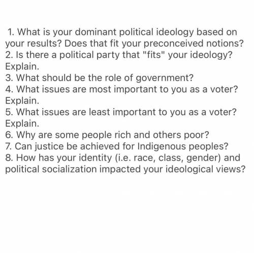 If your left libertarian and left authoritarian answer these questions