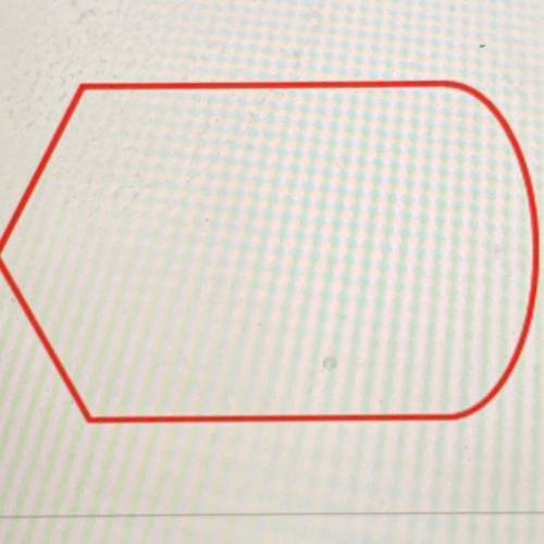 Give at least 2 reasons why this shape is NOT a quadrilateral.