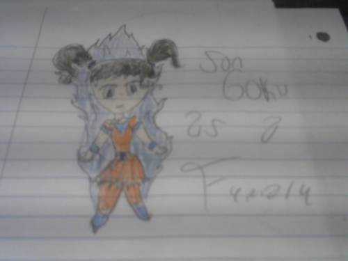 Drawing of Son Goku as a Female

Ash Ketchum; 
who else (from
