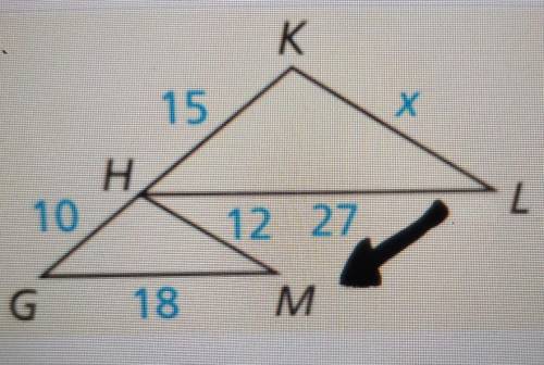 Can someone help me find x so I can figure out the scale factor?