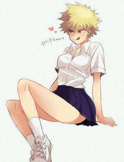 Katsuki Bakugo as a girl, sorry i can't remember who wanted this one so i hope you find it! please l