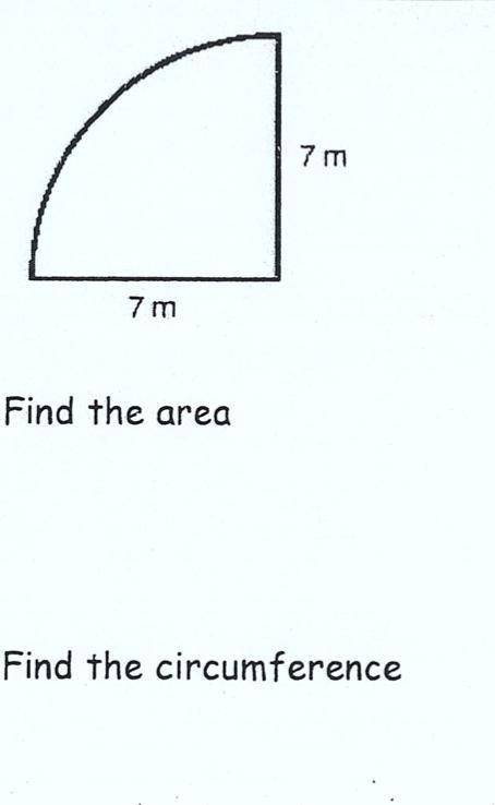 30 points! RIGHT ANSWER GETS BRAINLIEST!

Use 3 for pi. Area= (blank) circumference= (blank) meter