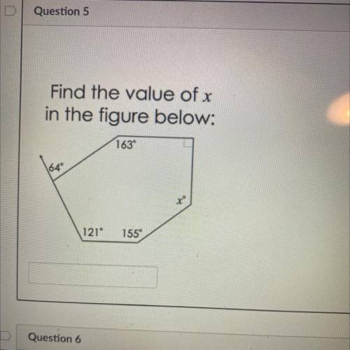 Find the value of x
in the figure below: