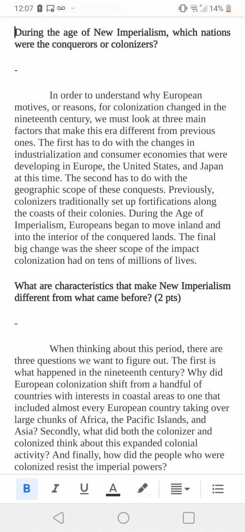 During the age of New Imperialism, which nations were the conquerors or colonizers?