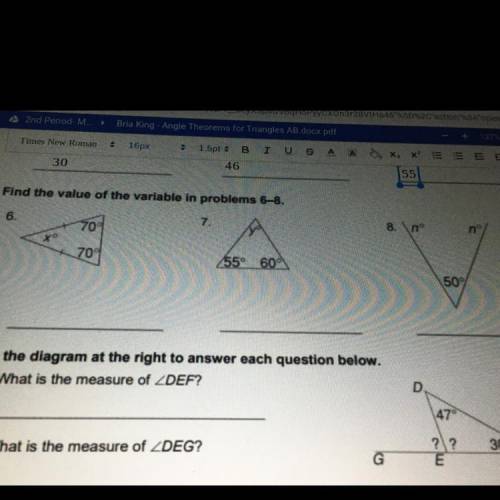 I need help with 6,7,8 please