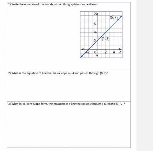 PLEASE HELP ME WITH 1 - 3