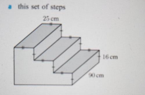 Find the surface area of this set of steps.answer is 26,940