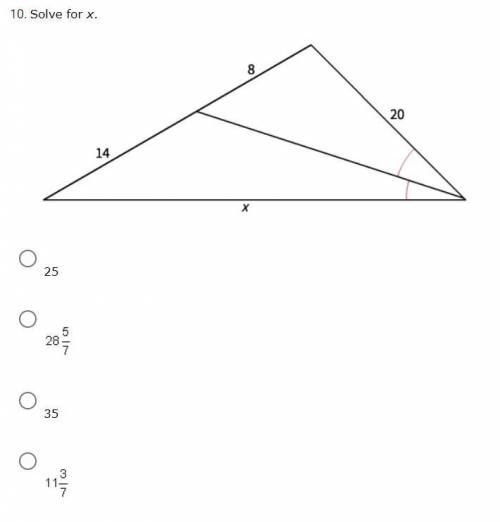 PLEASE HELP!!
Solve for x.