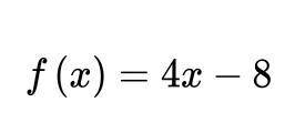 What is the slope of this function?

Group of answer choices
A. 4
B. 0
C. -8
D. -4