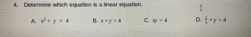 Tell me what is a linear equation and tell me why this is a linear equation