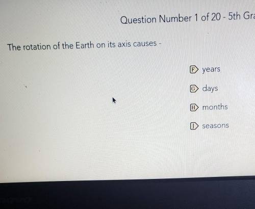 The rotation of the earth on its axis caused