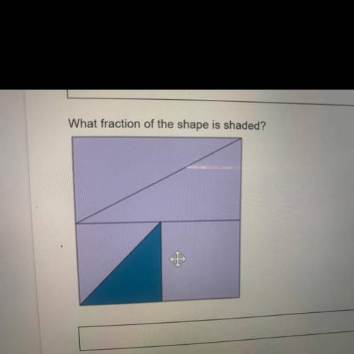 What fraction of the shape is shaded?
￼