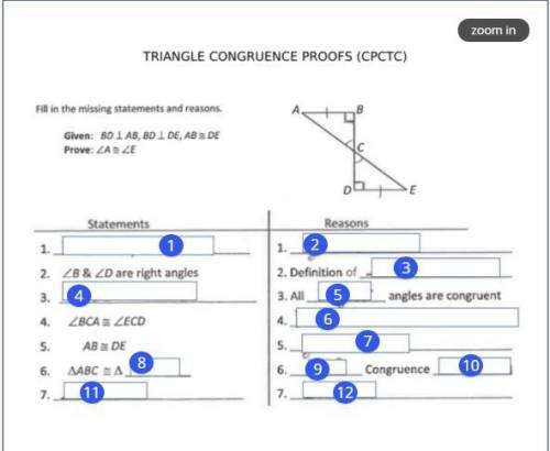 Help with Geometry 
Triangle Congruence Proofs