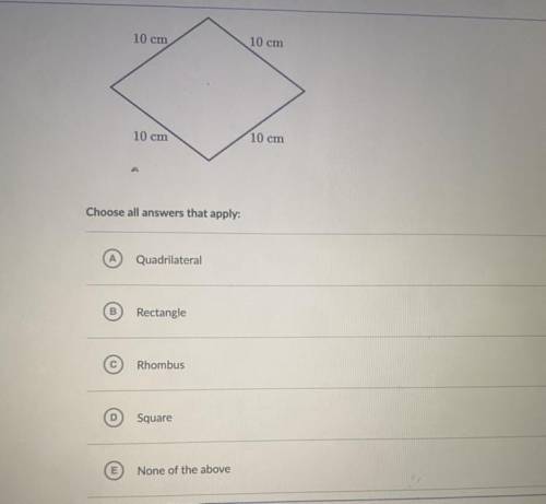 How can we classify the following shapes ? Please choose correct answers that apply  Will
