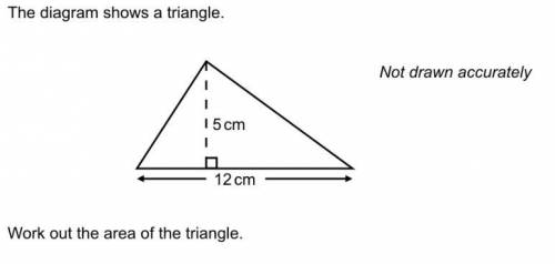 The diagram shows a triangle 
Show working out plz:)