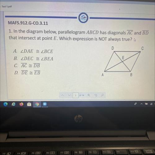 I believe it’s D but I’m not sure please help this are my last points