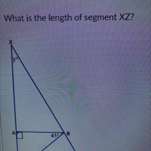What is the length of segment XZ? show work