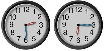 What is the elapsed time between the two times shown on the clocks?

3 hours and 30 minutes
4 hour
