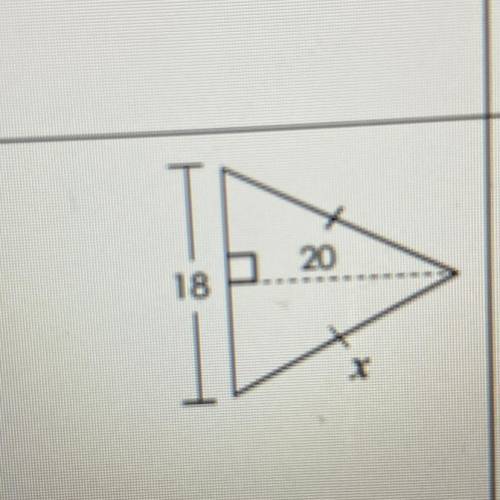 Pls help 
find the value of x using the pythagorean theorem and its converse?