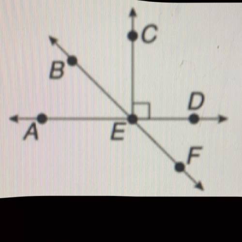 Name a pair of supplementary angles. PLS HELP

A. angles AEB and CEB
B. angles AEB and BED
C. angl