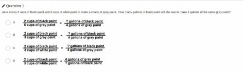 Jana mixes 2 cups of black paint and 3 cups of white paint to make a shade of gray paint. How many