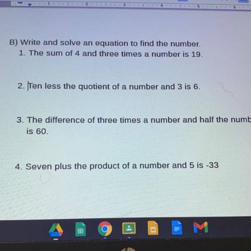 Can some one help me with 1,2, and 4