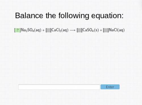 Balance the following equation.