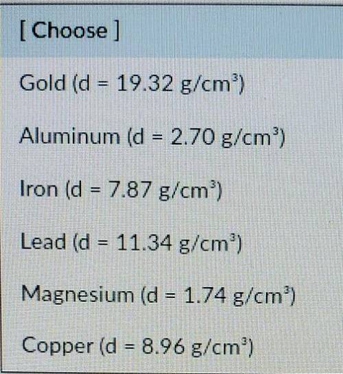 Use the information below to match each object with the metal it is made of.

Object A - a small b