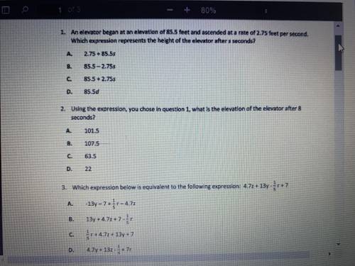 I need help with these 3 questions ASAP!!