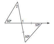 Find the measure of angle 1. 
a. 95
b. 100
d. 105
