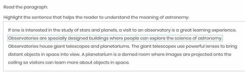 Highlight the sentence that helps the reader to understand the meaning of astronomy.