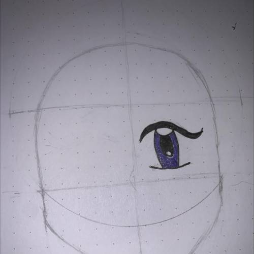 Can y’all help me so I was drawing a face and I was on the eyes and then I drew one eye rlly good o