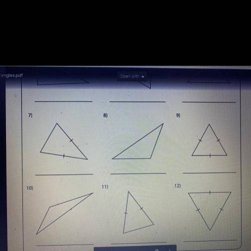 Are these equilateral isosceles or scalene I’ll give brainlest if right