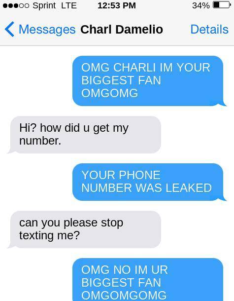 I GOT CHARLI'S PHONE NUMBER EVERYONE (407) 351-2185