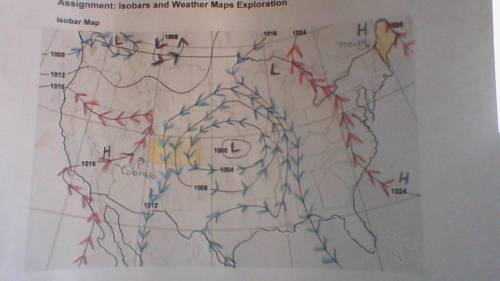 According to the map, where would the strongest winds expected?
