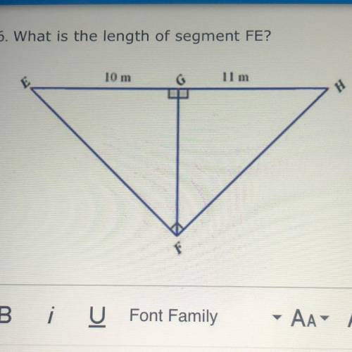 Pls help me asap-
what is the length of segment FE?