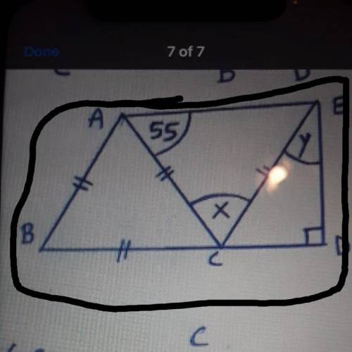 HELP ASAP
GIVING BRAINLIEST!
Find the value of x and y with the steps PLEASE.