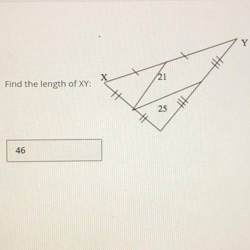 Find the length of XY.