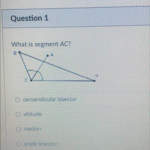 Help guys! What is segment AC?